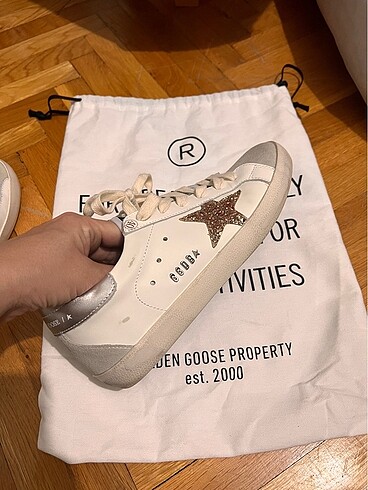 40 Beden altın Renk Golden Goose Super-star 40