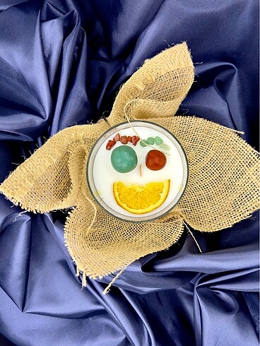 Başak Burcu Mumu (375g - 0 DOĞAL SOYA WAX - PORTAKAL KOKULU - AV