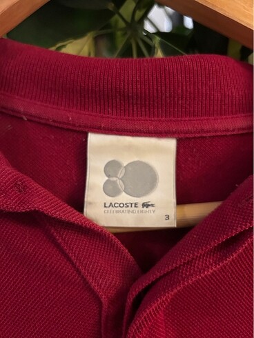 s Beden bordo Renk Orjinal LACOSTE erkek bluz