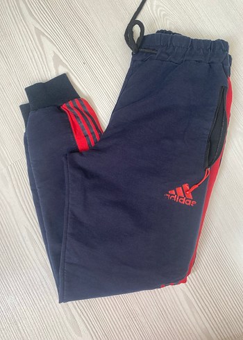 12-13 Yaş Beden Koyu Mavi Adidas Dar Kesim Erkek çocuk Eşofman Altı