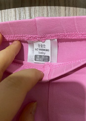 Kız Çocuk Pembe Basic Tayt - Görsel 2