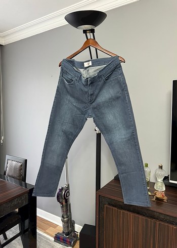 Gri Regular Fit Denim Erkek Jean - Görsel 3