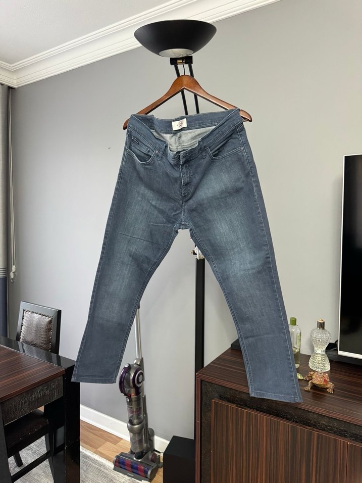 Gri Regular Fit Denim Erkek Jean - Görsel 3