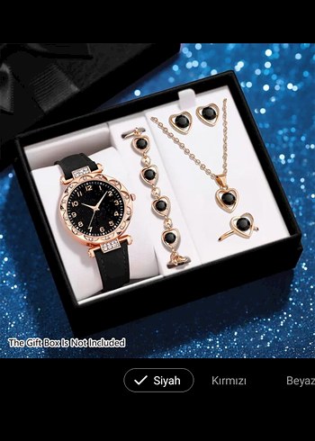 Yeşil Kadın Saat ve Takı Seti, Pullu - Görsel 6