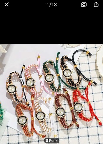 Yeşil Kadın Saat ve Takı Seti, Pullu - Görsel 11