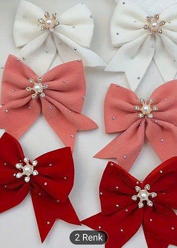 İnci Taşlı 6'lı Vintage Fiyonk Seti - Görsel 10