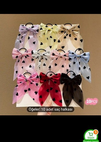 İnci Taşlı 6'lı Vintage Fiyonk Seti - Görsel 4