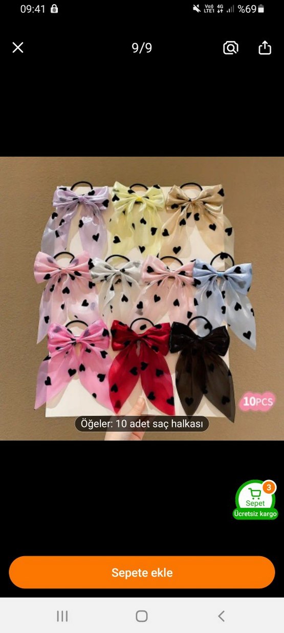 İnci Taşlı 6'lı Vintage Fiyonk Seti - Görsel 4