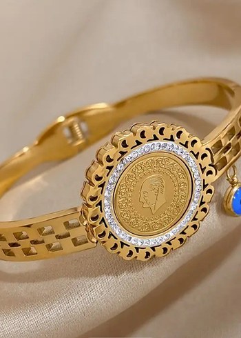 Altın Renkli Zincir Detaylı Midi Kolye - Görsel 6