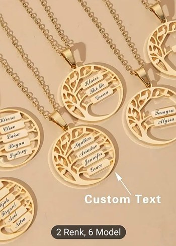 Altın Renkli Zincir Detaylı Midi Kolye - Görsel 4