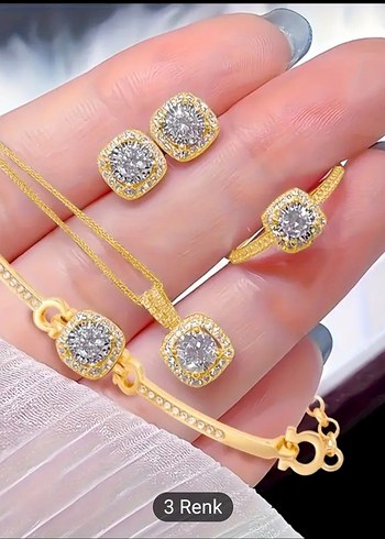 Altın Renkli Zincir Detaylı Midi Kolye - Görsel 8