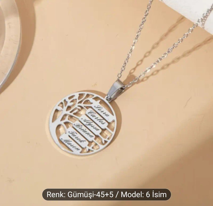 Altın Renkli Zincir Detaylı Midi Kolye - Görsel 3