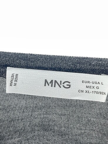 l Beden gri Renk Mango T-shirt %70 İndirimli.