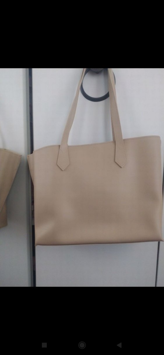 Bej Deri Kadın Çanta - Görsel 3