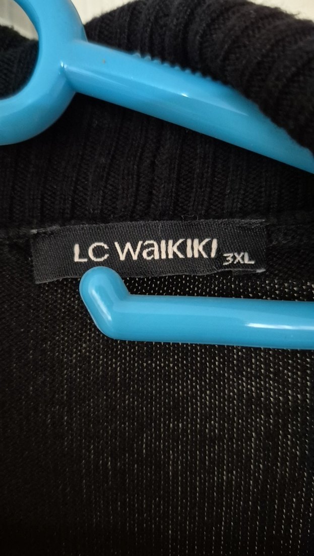 Gri Çizgili Uzun Kollu Kadın Hırka - Görsel 2