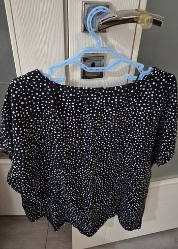Siyah Puantiyeli Kadın Bluz - Görsel 3