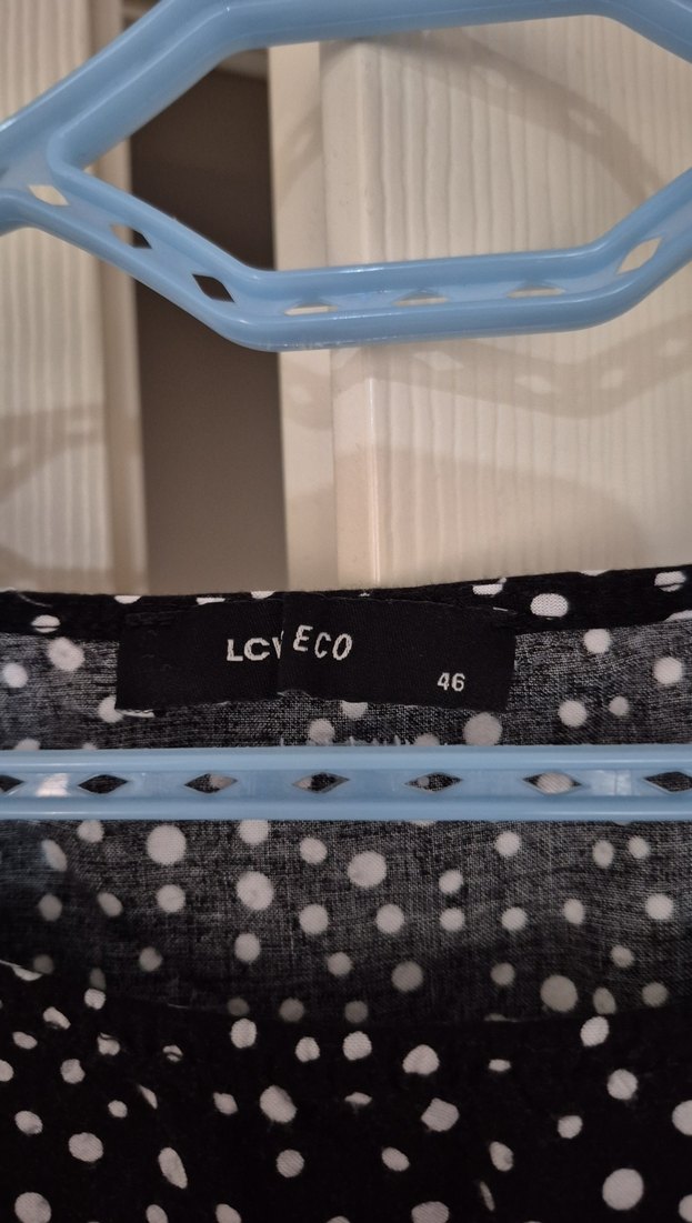 Siyah Puantiyeli Kadın Bluz - Görsel 2