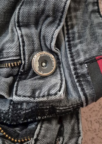 Gri Erkek Denim Fermuarlı Jean - Görsel 4