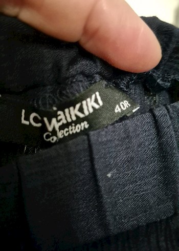 40 Beden Kadın Lacivert Uzun Yazlık Etek