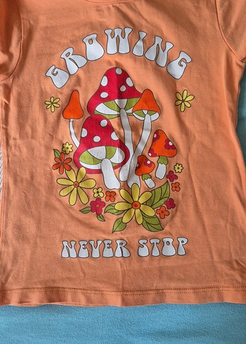 Baskılı Kız Çocuk Tişörtü - Görsel 2