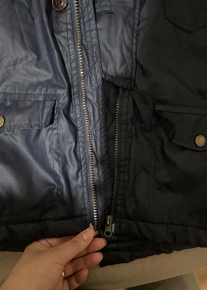 Lacivert kaban - Görsel 4