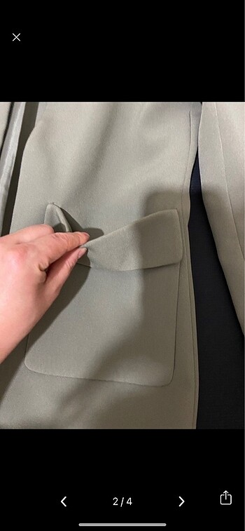 H&M haki çeket - Görsel 2