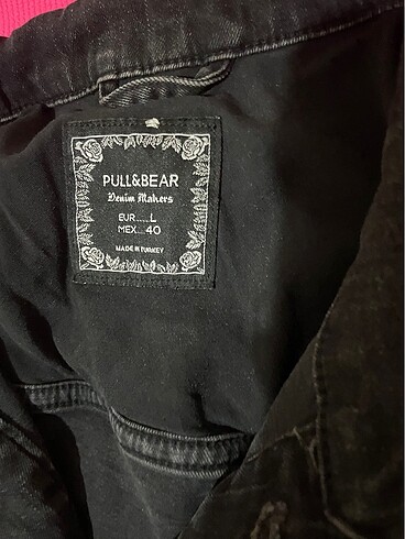 l Beden siyah Renk Pull&bear çeket