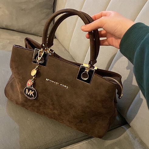 Michael Kors kahverengi süet çanta