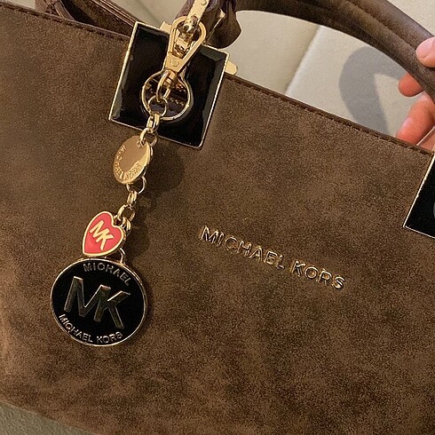 Michael Kors Michael Kors kahverengi süet çanta