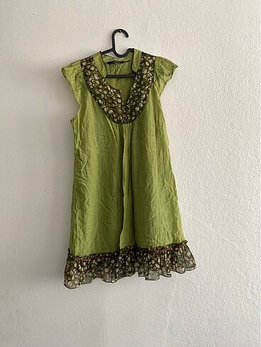 Yeşil mini elbise xxl beden