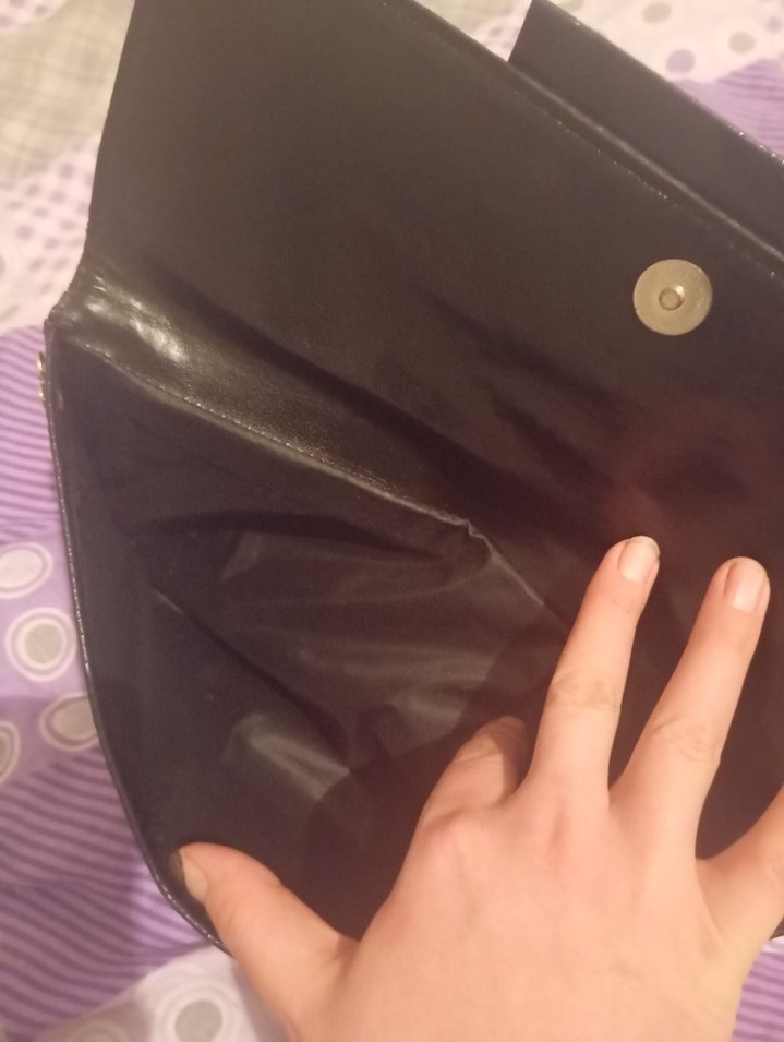 Kahverengi Yılan Derisi Desenli Deri Kadın Portföy Çanta - Görsel 4