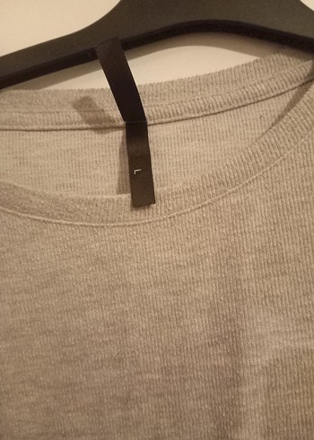 Gri Nakışlı Salaş Kadın Kazak - Görsel 3