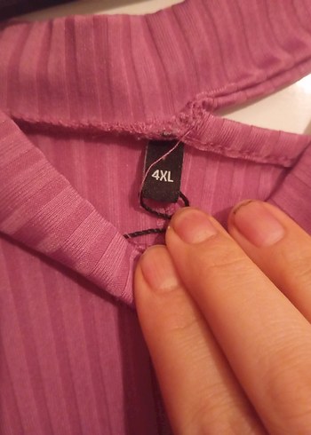 Pembe Pilili Kadın Tişört - Görsel 3