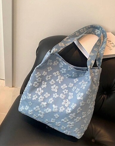 Diğer Mavi tote çantasi