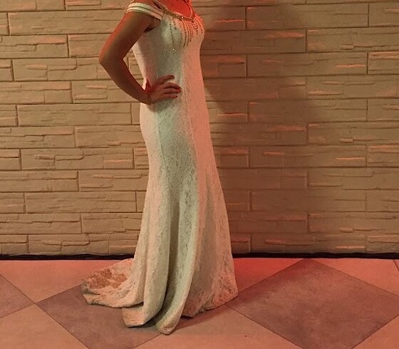 Beyaz Abiye &Nikah & Gelinlik - Görsel 9