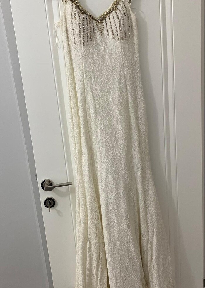 Beyaz Abiye &Nikah & Gelinlik - Görsel 5