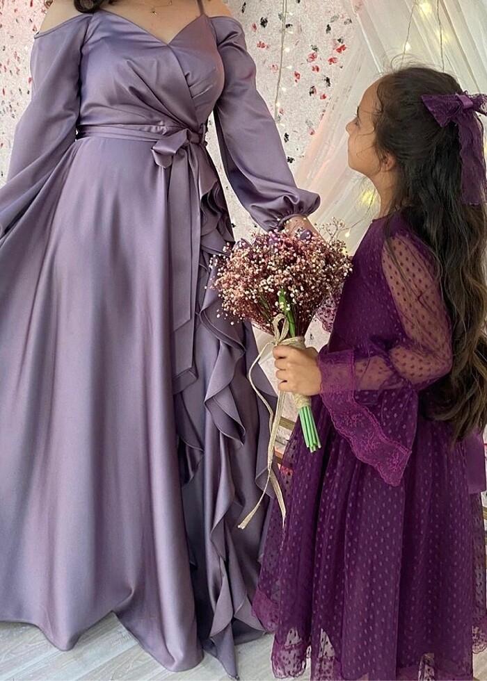 Lila Mor Abiye - Görsel 2