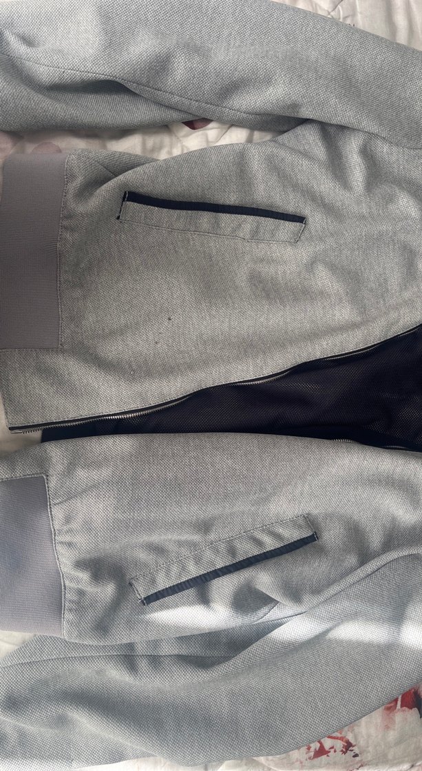 Gri Fermuarlı erkek Ceket - Görsel 3