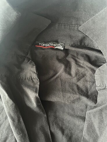 Siyah crop gömlek - Görsel 3