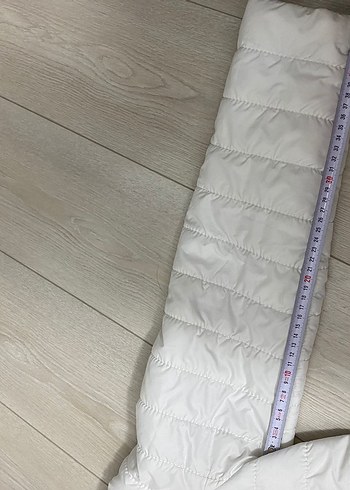 Beyaz Kadın Midi Kışlık Mont - Görsel 5