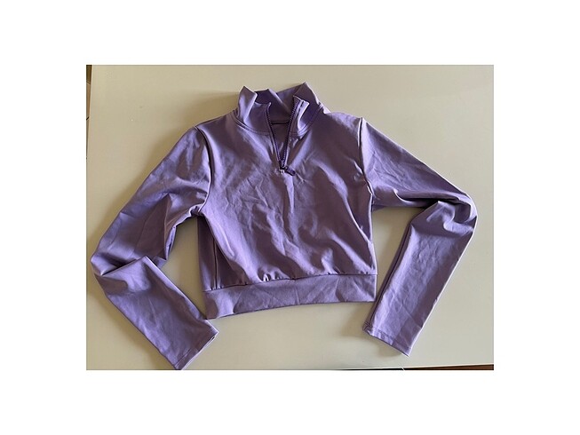Lila Crop Bluz