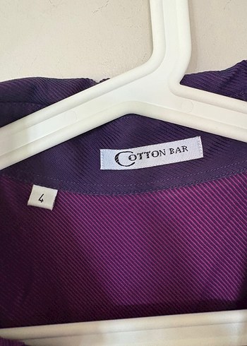 l Beden Mor Cotton Bar Gömlek