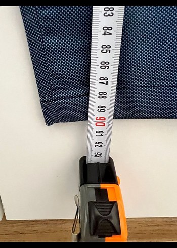 Erkek Lacivert Kemerli Regular Fit Denim Pantolon - Görsel 7