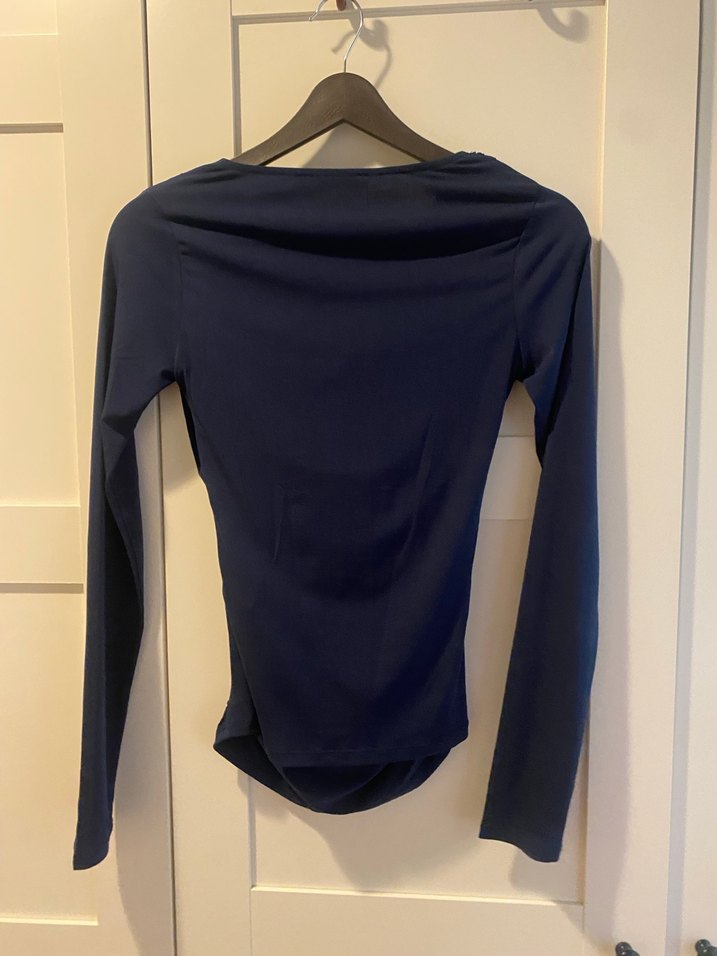 Zara V Yakalı Drapeli Bluz - Görsel 4