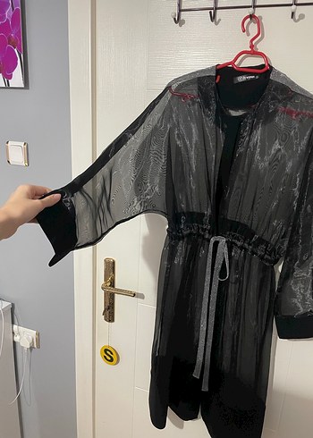 Siyah Uzun Kollu Gotik Kadın tunik - Görsel 2