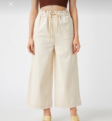 Yüksek Bel Culotte Pantolon