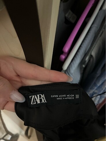 xs Beden zara saten elbise