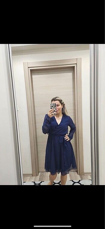 Zara Milla lacivert elbise