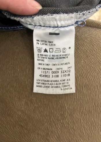 Levis marka lacivert Regular Fit Midi Kadın Kot Pantolon - Görsel 6