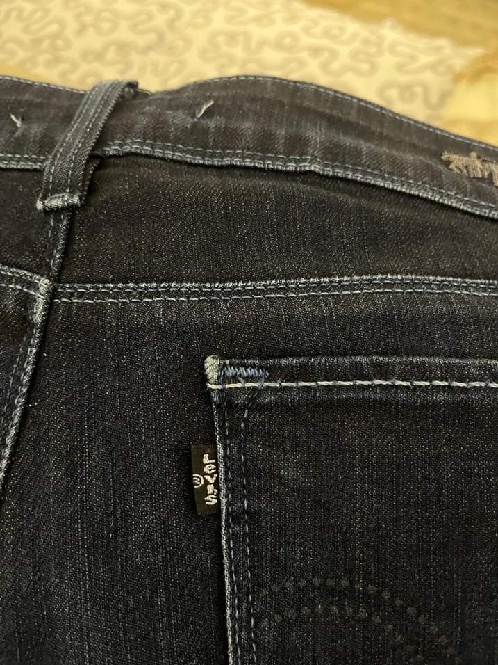Levis marka lacivert Regular Fit Midi Kadın Kot Pantolon - Görsel 4